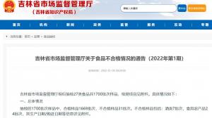 吉林通告不合格食品情况白城润鑫酒业2款白酒登榜