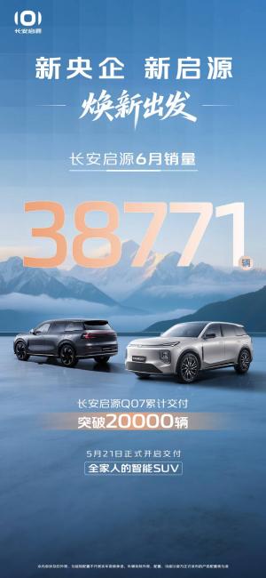 再现启源速度，长安启源Q0740天交付破2万